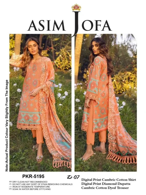 ASIM JOFA DIAMOND DUPATA DIGITAL by ZIA COLLECTION