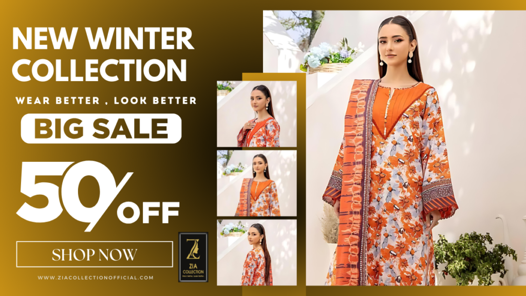 New Winter Collection arrive on zia collection upto 50% off