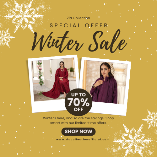 winter Sale Offer upto 50% off on zia collection